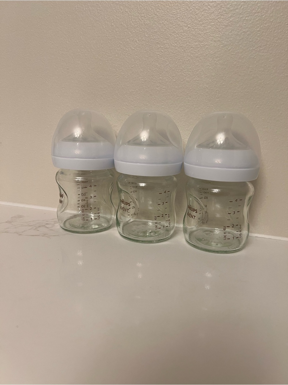 Philips Avent Clear Glass Baby Bottles (Set of 3)